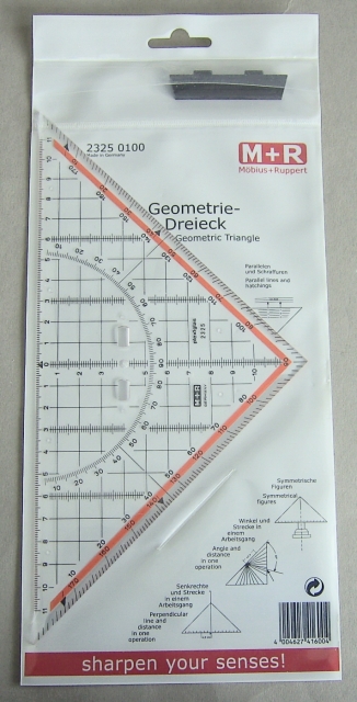 M+R Geometriedreieck 25 cm M+R mit Griff