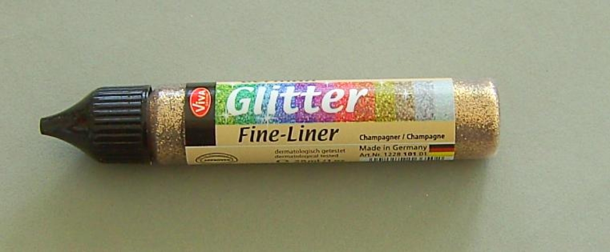 VIVA Decor German Glitter Fine Liner Champagner