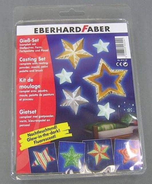 EBERHARD FABER Gieß-Set Stars nachtleuchtend