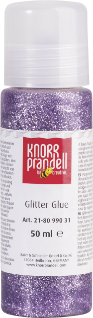 Glitterfarbe Glitter Glue 50 ml lila