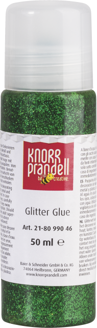 Glitterfarbe Glitter Glue 50 ml dunkelgrün