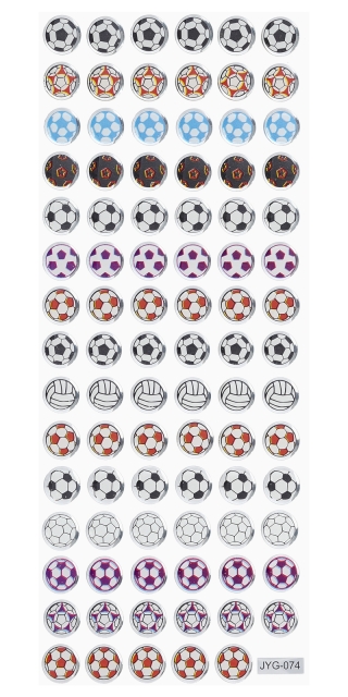 Hobby Fun Glossy Sticker Fußball