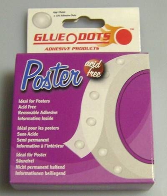 GLUE DOTS 150 Klebepunkte 15 mm Durchmesser Poster