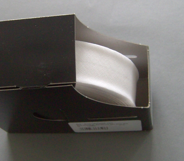 Schrägband 60/30 je m schneeweiss