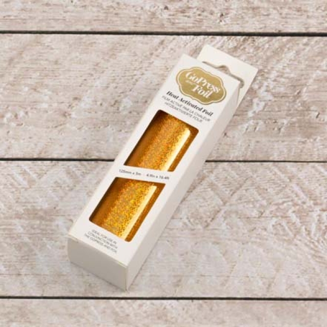 Folie für GoPress Laminiergerät Laminierfolie gold glitter glänzend