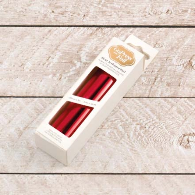 Folie für GoPress Laminiergerät Laminierfolie rot metallic