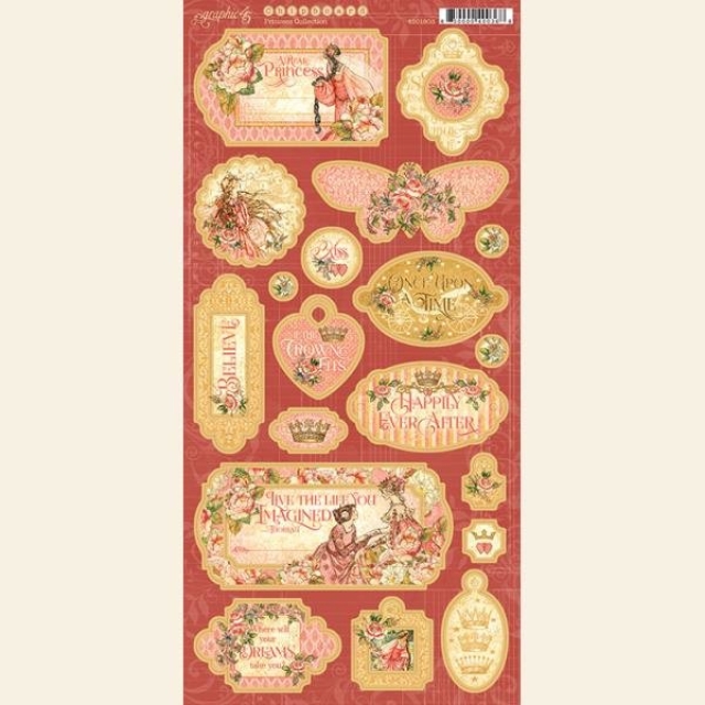 Graphic 45 Princess Chipboard