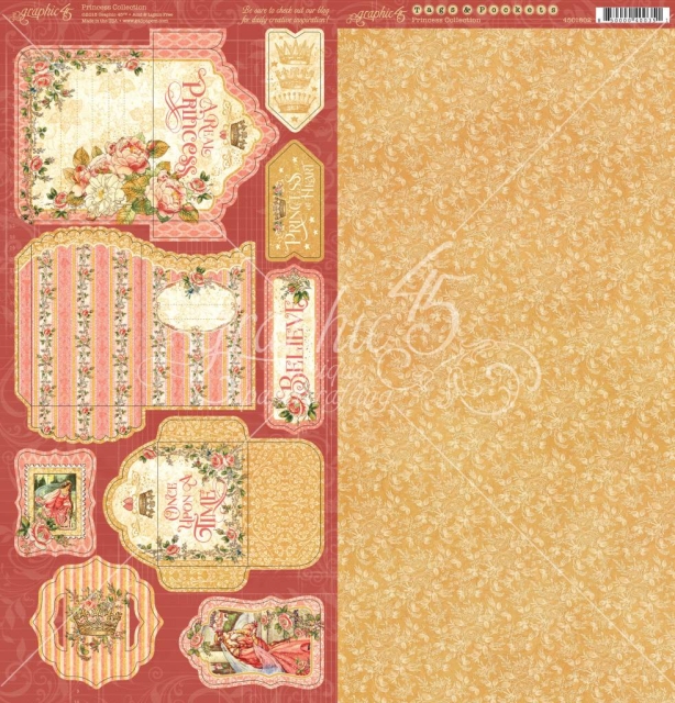 Graphic 45 Princess Tags & Pockets