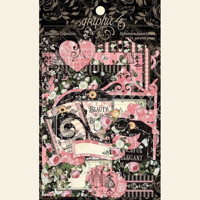 Graphic 45 Elegance Die-cut Assortment