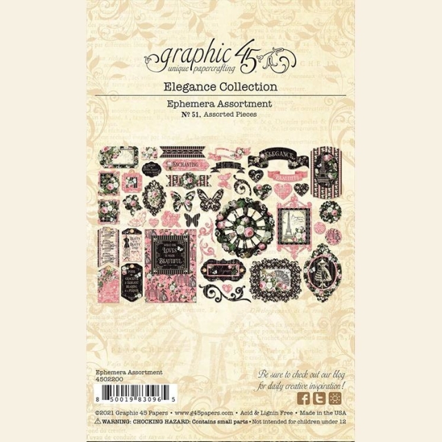 Graphic 45 Elegance Die-cut Assortment