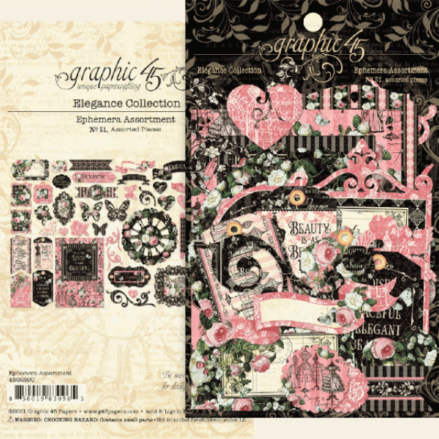 Graphic 45 Elegance Die-cut Assortment