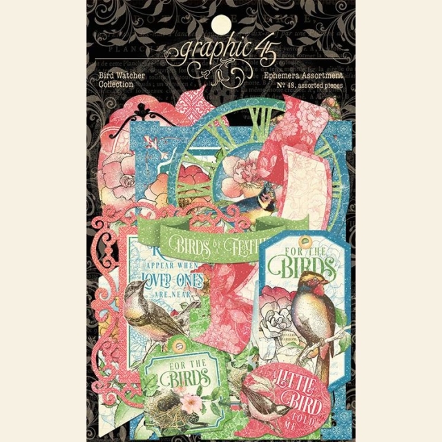 Graphic 45 Bird Watcher Die-cut Assortment