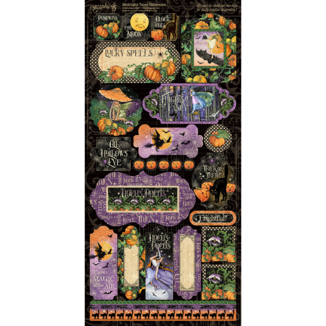 Graphic 45 Midnight Tales Stickers