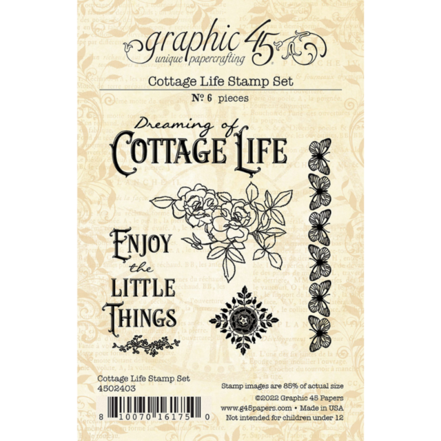 Graphic 45 Cottage Life Stamp Set