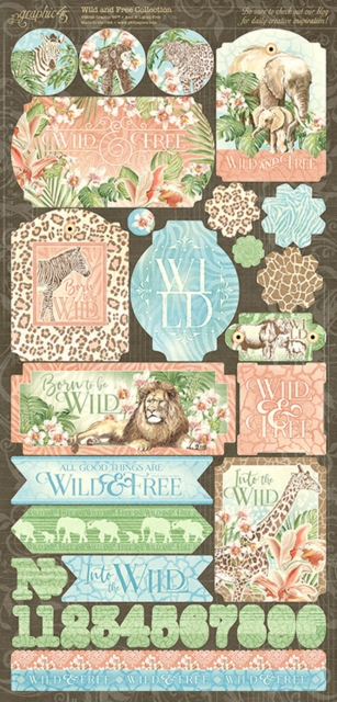 Graphic 45 Wild & Free Stickers