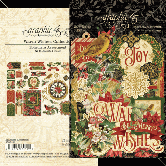 Graphic 45 Ephemera Warm Wishes
