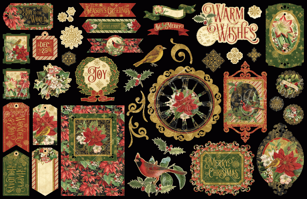 Graphic 45 Ephemera Warm Wishes
