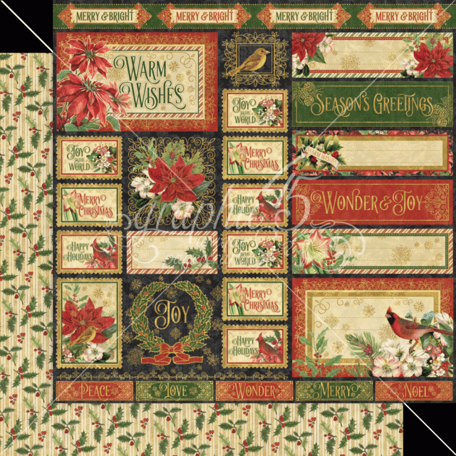 Graphic 45 Warm Wishes 8 x 8 Inch Paper Pack