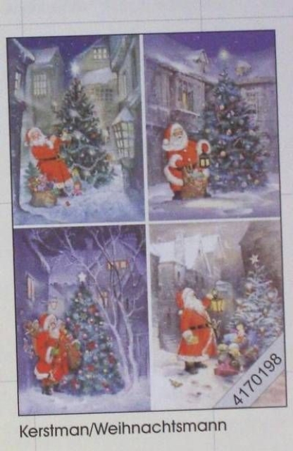 Le Suh 3 D Bogen im Format 50 x 70 cm Weihnachtsmann