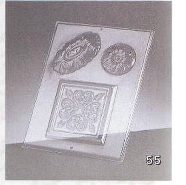 Reliefform Ornament 3-teilig 6 bis 11 cm