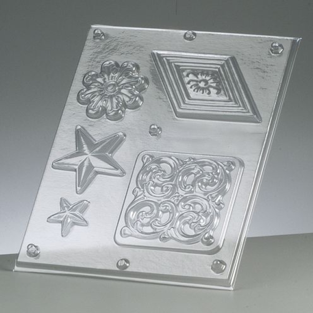 Reliefform Ornament 5-teilig 3 bis 13 cm