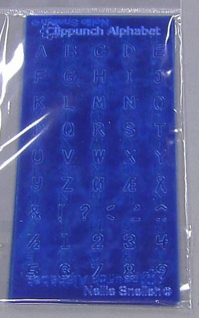 Nellie Snellen Schablone Alphabet und Zahlen