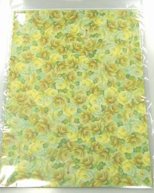 Vellum transparent Streublüten gelb
