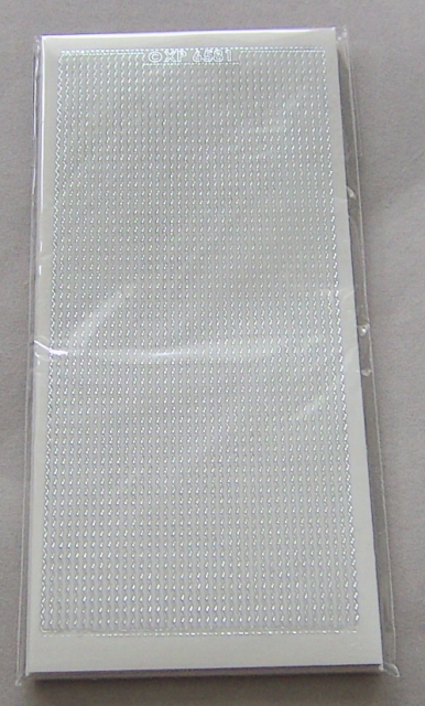Stickerbogen 10 x 23 cm transparent Wellenlinien silber