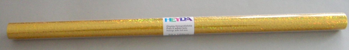 Heyda Holografiefolie 50 x 100 cm gelb