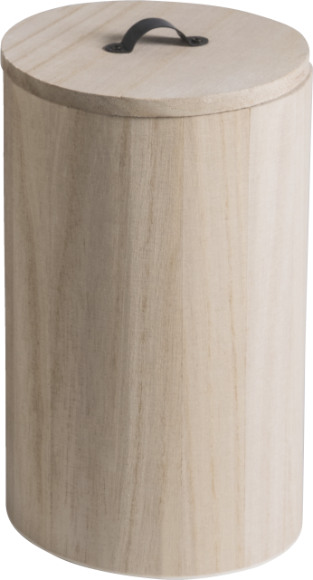 Holzdose rund 20 x 12 cm