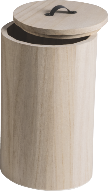 Holzdose rund 20 x 12 cm