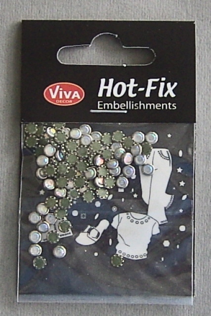 VIVA Decor Hot Fix Steine "transparent irisierend silber-eingefaßt" 4 mm