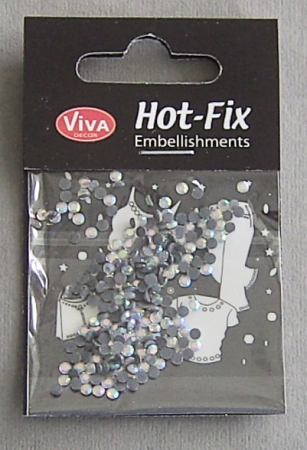 VIVA Decor Hot Fix "Octagon Glas Kristall irisierend" 3 mm