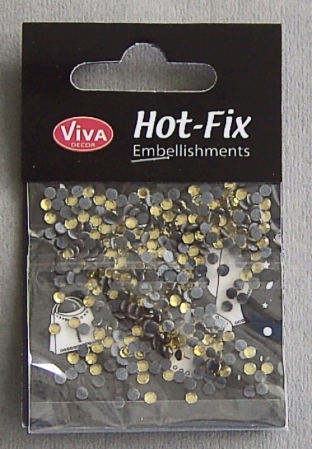 VIVA Decor Hot Fix "Octagon Glas Topaz" 3 mm