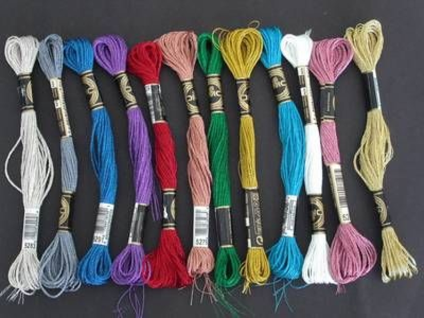 Handstickgarn metallisiert DMC je Strang