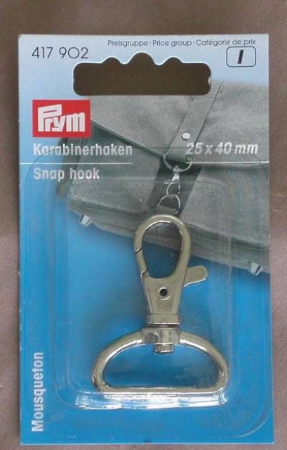 PRYM Karabinerhaken silberfarbig