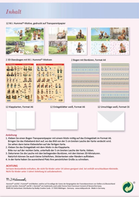 Reddy Cards M.I. Hummelkarten mit Transparentpapier II