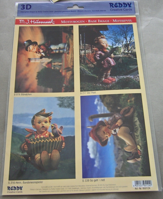 Reddy Cards 3D-Bogen Hummel Stanzbogenset "Ständchen",..