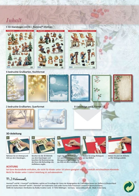 Reddy Cards Grußkarten M.I. Hummel Weihnachten 2