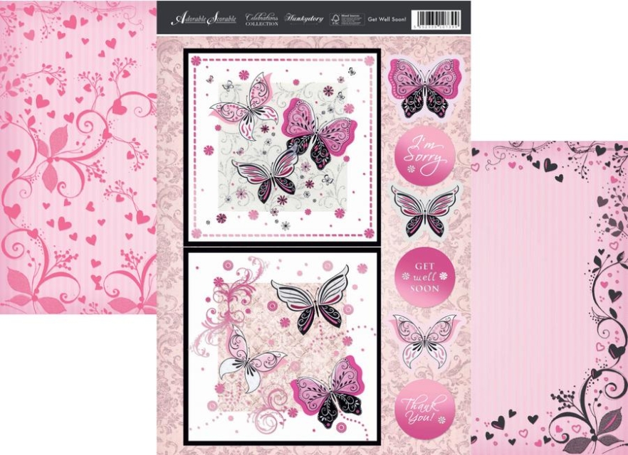 Hunkydory Bastelset Adorable Scorable Toppers Happy Days