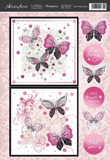 Hunkydory Bastelset Adorable Scorable Toppers Happy Days