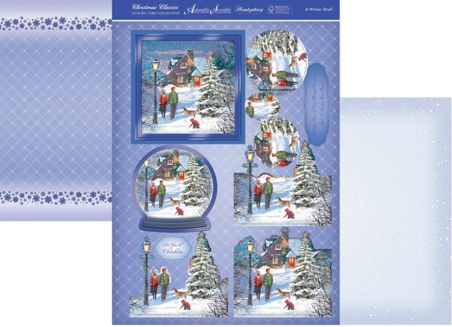 Hunkydory Bastelset Christmas Classic Card A Winter Stroll