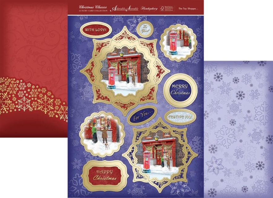 Hunkydory Bastelset Cute At Christmas Card The Toy Shop