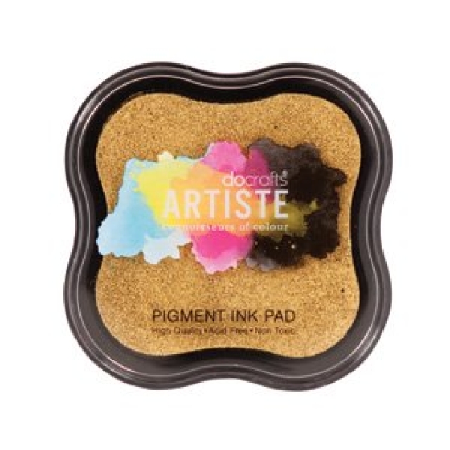 Docrafts Metallic Pigment Ink Pad Metallic Gold