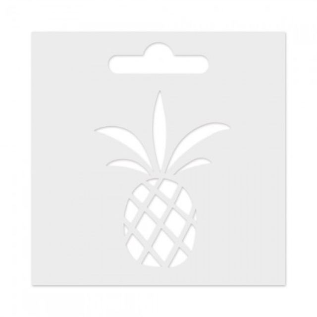 IZINK 3D Textur Stencil Ananas