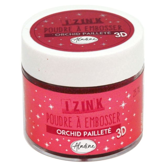 IZINK Embossingpuder mit Pailletten orchid