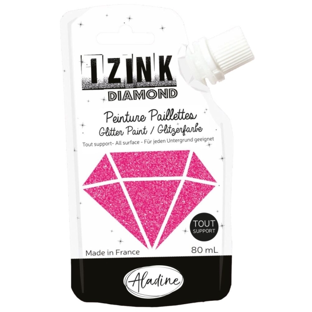 IZINK Diamond Glitzerfarbe fuchsia