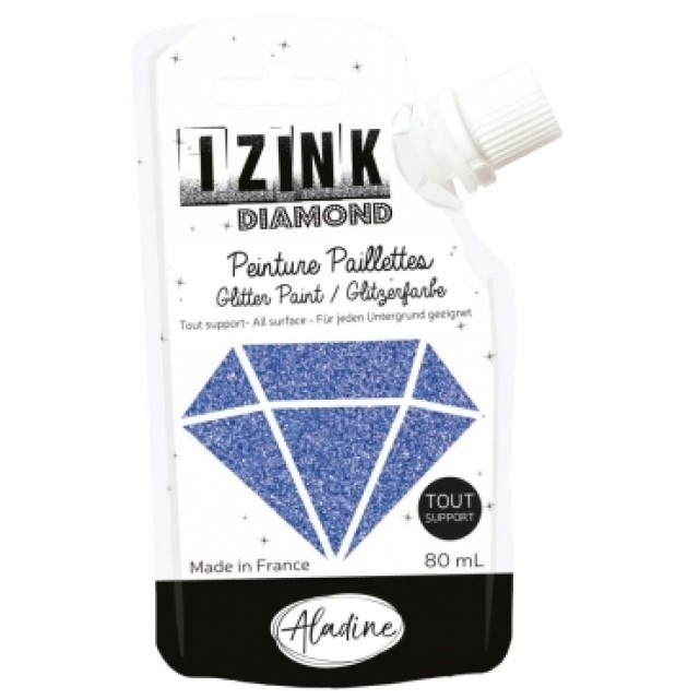 IZINK Diamond Glitzerfarbe bleu