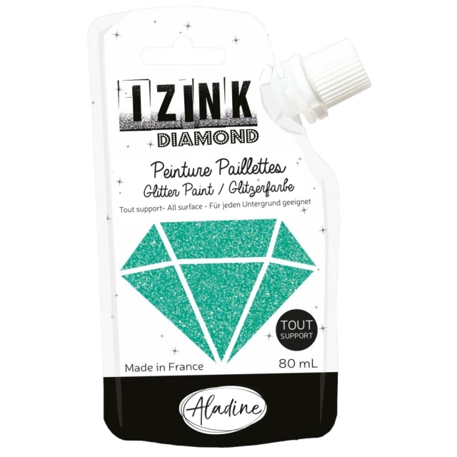 IZINK Diamond Glitzerfarbe turquoise / türkis