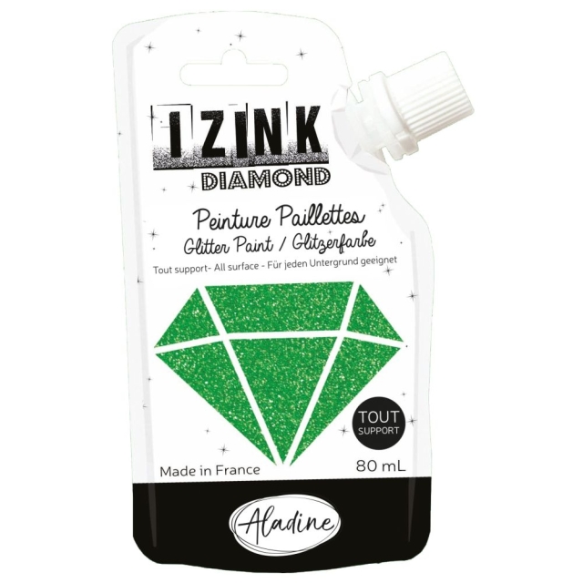 IZINK Diamond Glitzerfarbe vert fonce